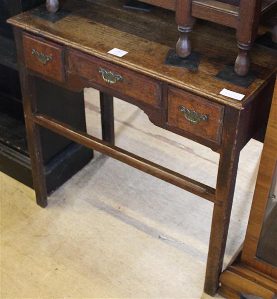 Antique oak lowboy